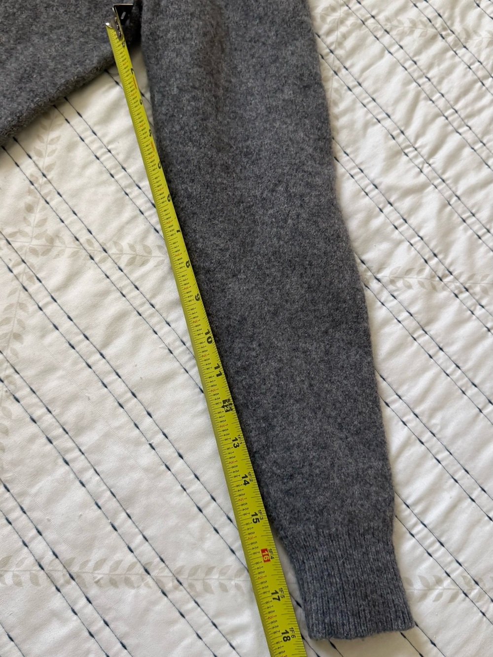 Urban Research Doors Hamilton Lambswool Gray Wool Sweater Sz 40 Quiet Luxury - Picture 9 of 11